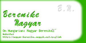 berenike magyar business card